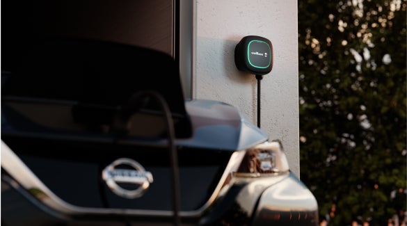 Nissan EV connected and charging with a Wallbox charger | Cronic Nissan in Griffin GA