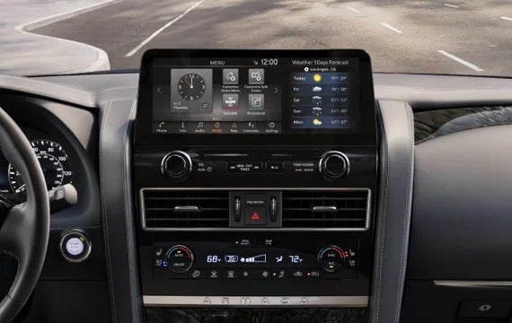 2023 Nissan Armada touchscreen and front console | Cronic Nissan in Griffin GA